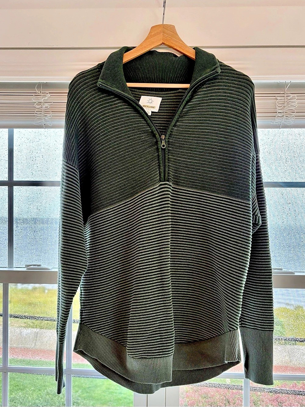 Aerie OFFLINE Striped Quarter-Zip